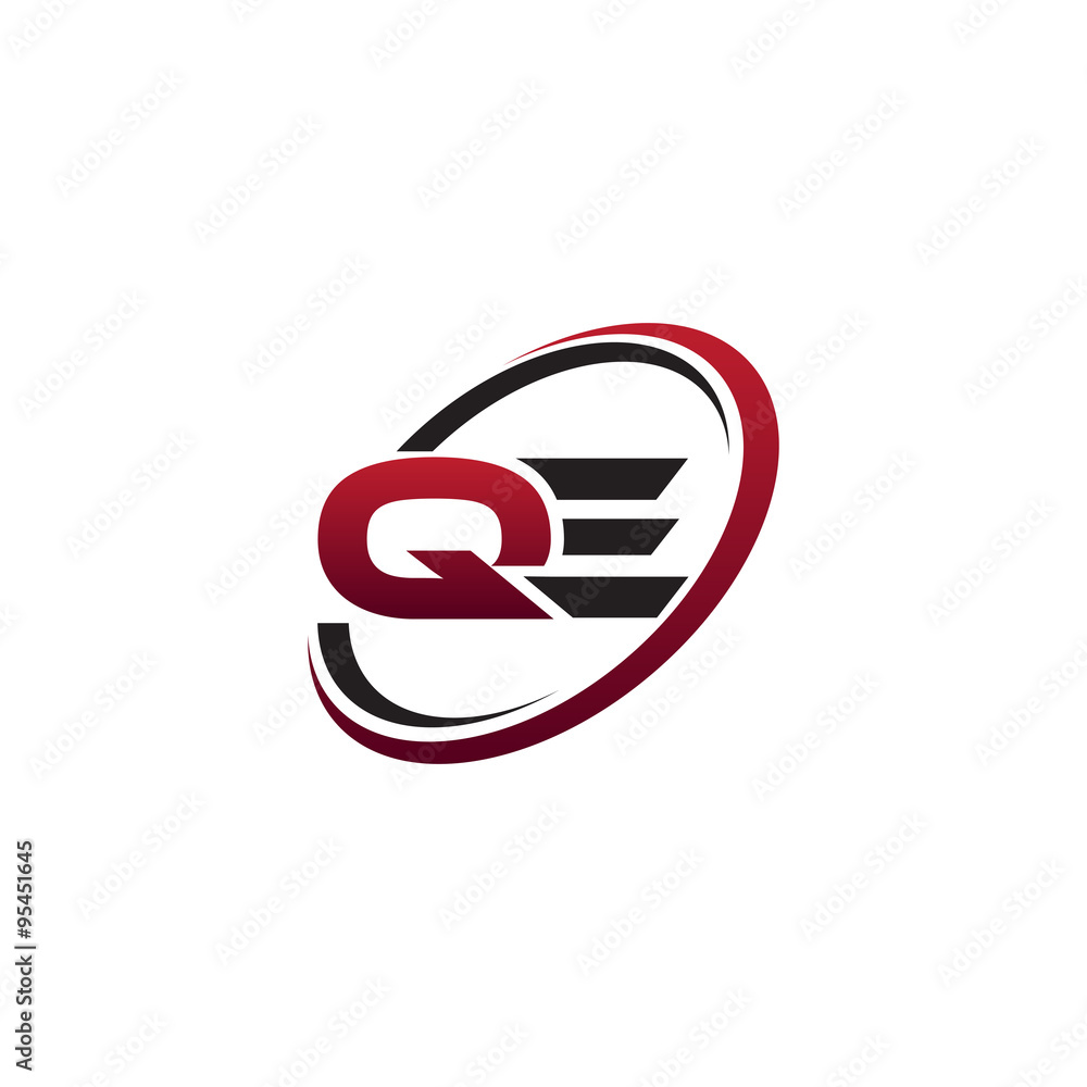 Modern Initial Logo Circle QE Modern Initial Logo Circle QE