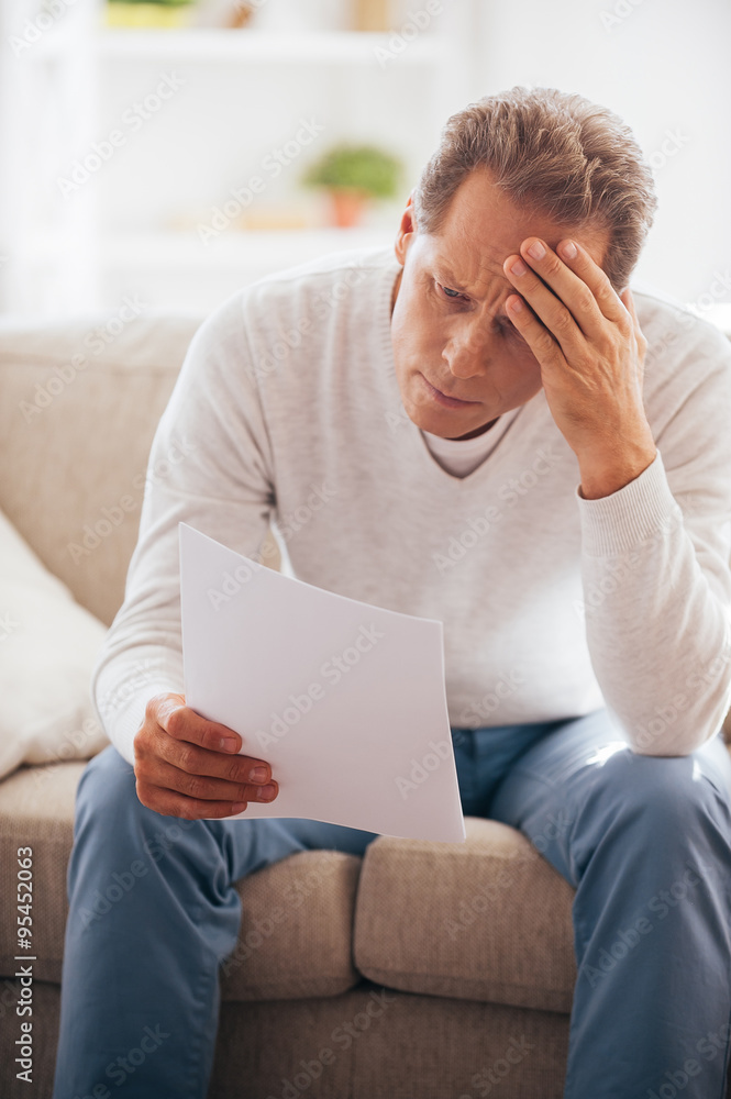 Financial problems. Financial problems.