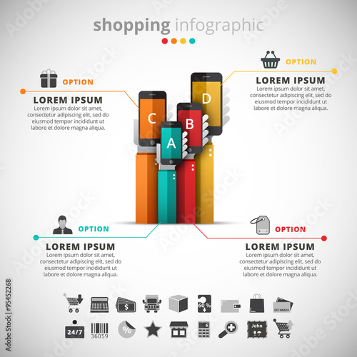 Creative Shopping Infographic