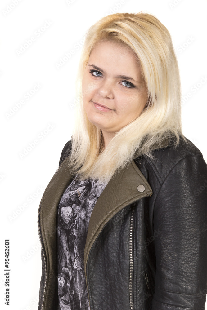 Teenage Girl Wearing Leather Jacket Teenage Girl Wearing Leather Jacket