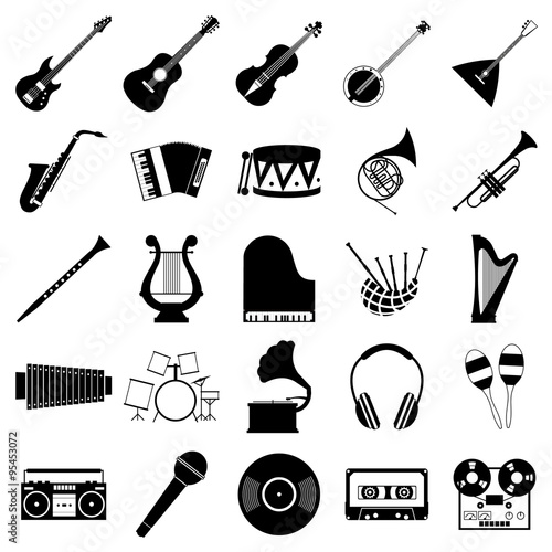 Music icons set