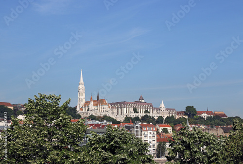 Fisherman bastion and Matthias church Budapest landmark