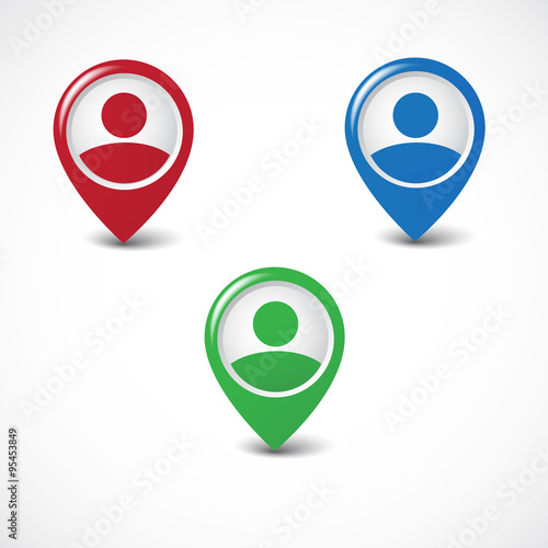 Marker VECTOR icon.
