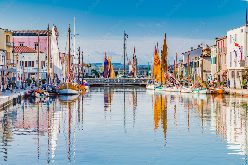 boats on Italian Canal Port