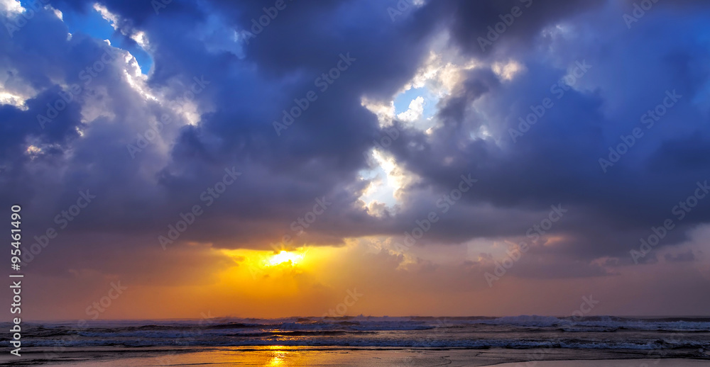 Obraz premium cloud sunset sky background