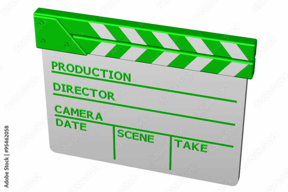 Naklejka premium Clapperboard