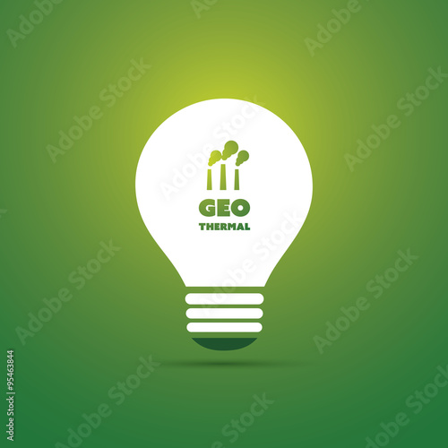 Geothermal Energy Concept Design - Bulb Icon