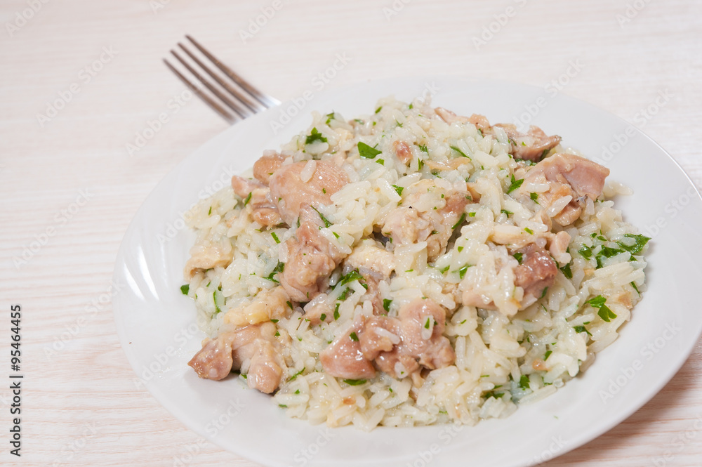 rice with meat