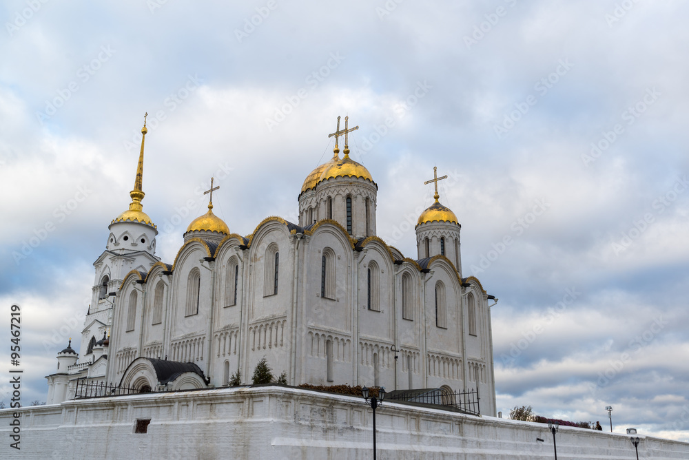 Uspensky Cathedral - UNESCO World Heritage Site. Golden Ring of
