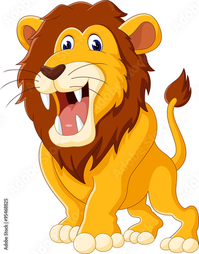 Cute lion cartoon of illustration
