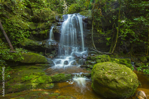 Waterfall (Sai Thip) at Phu Soi Dao National Park, Uttaradit, Thailand photo