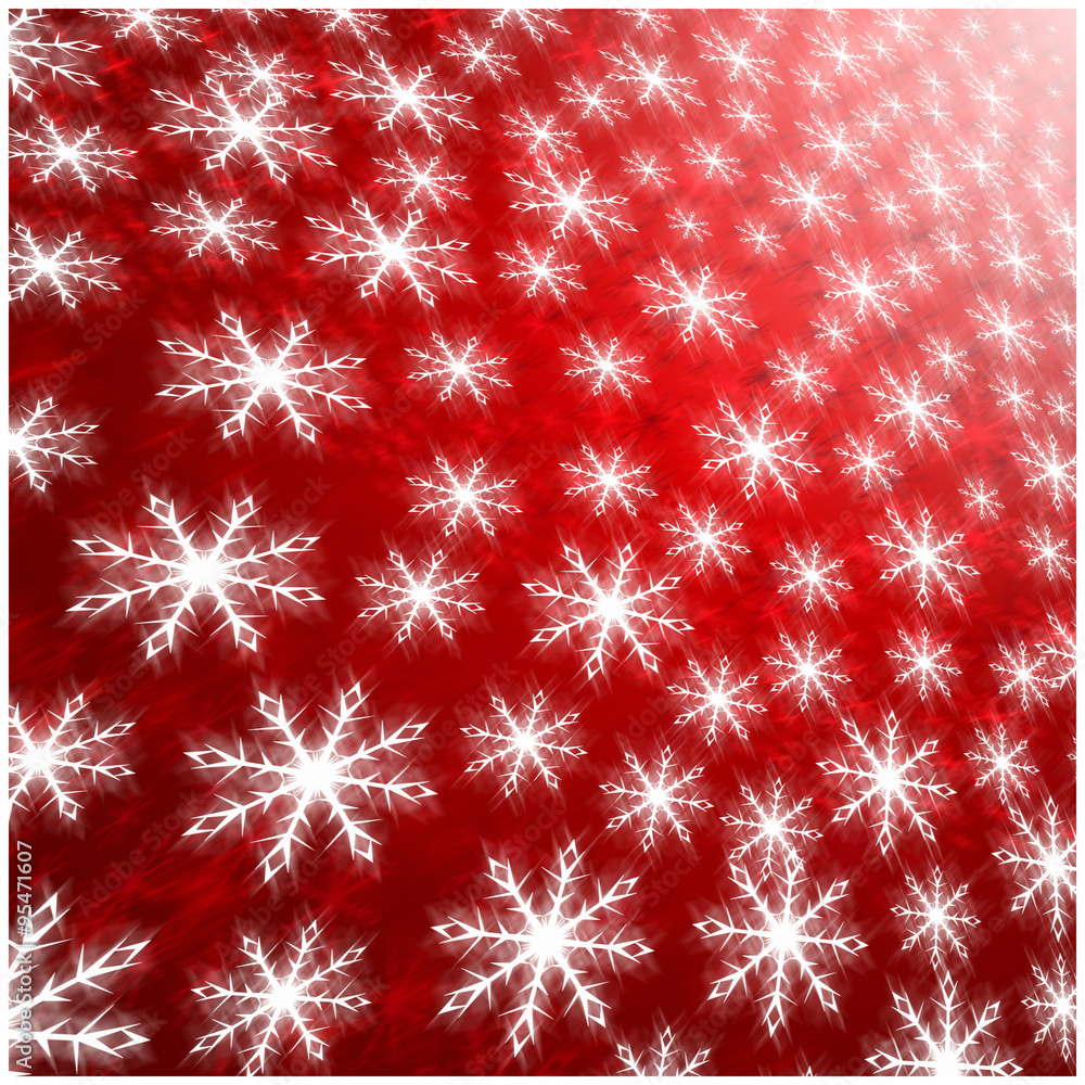 red background of white winter snowflakes for christmas and new red background of white winter snowflakes for christmas and new