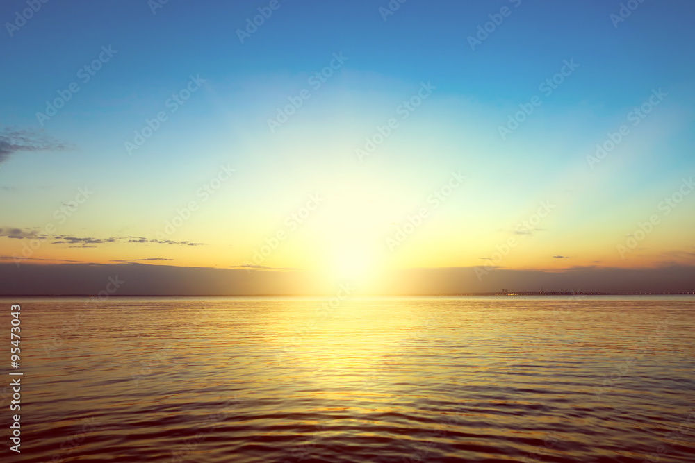 Obraz premium Sunset Landscape of Seaside