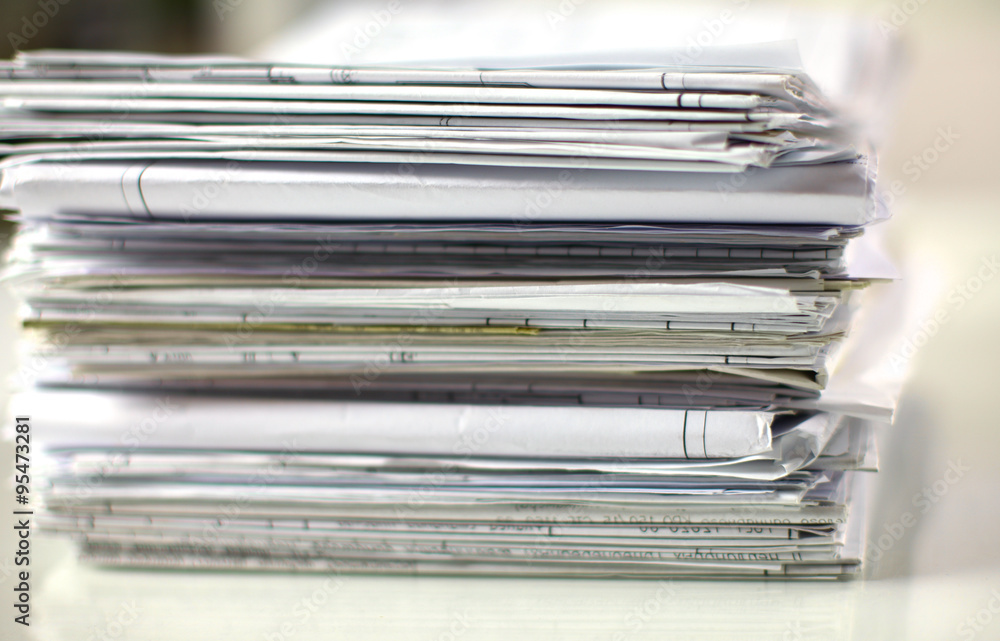 File Stack, file folder with white background File Stack, file folder with white background