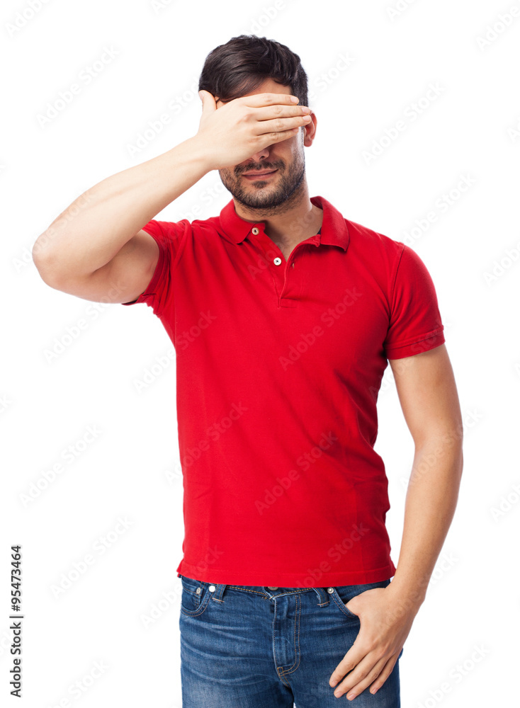 chinese man covering his eyes chinese man covering his eyes