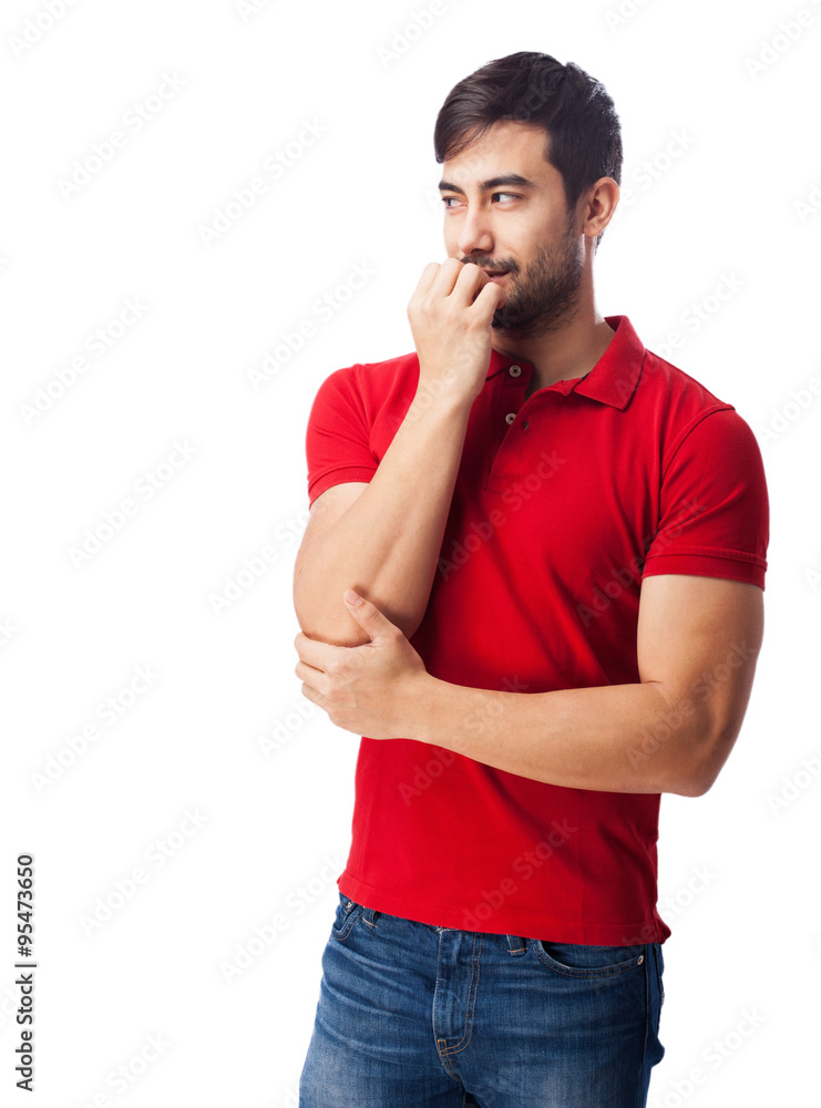 chinese man thinking chinese man thinking