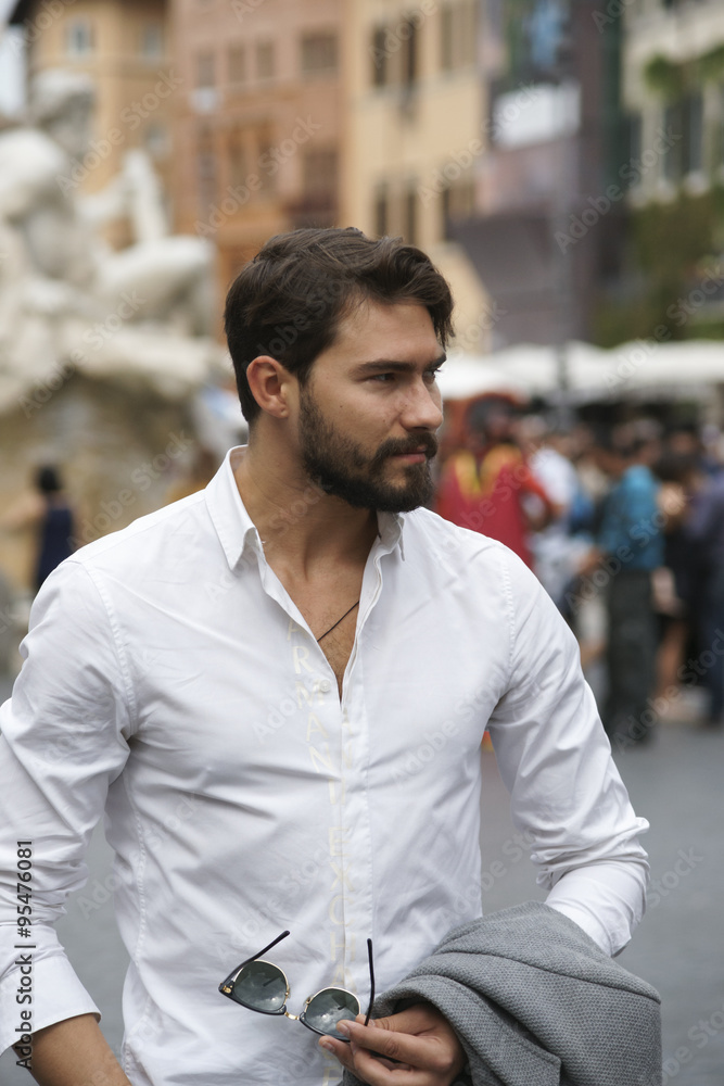 Fototapeta premium fashiom young man