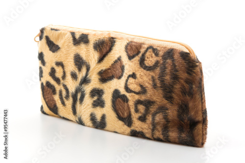 leopard zip bag