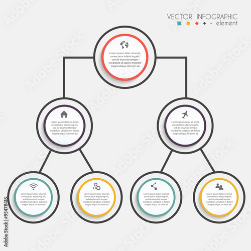 Vector colorful info graphics for your business presentations.