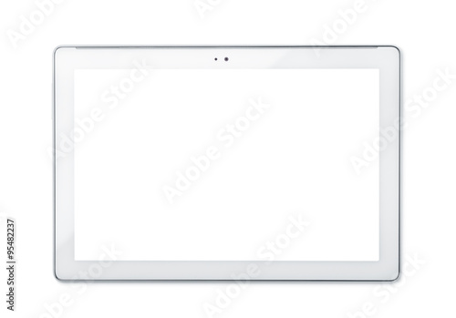 Front view of tablet PC