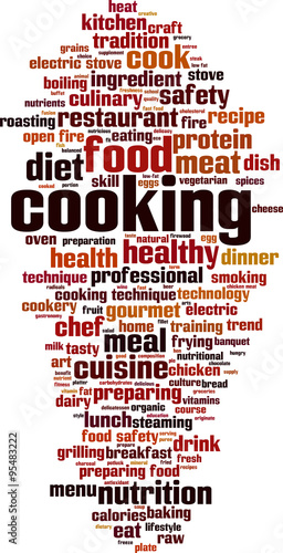 Cooking word cloud concept. Vector illustration