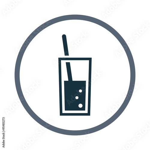 Glass of soda icon