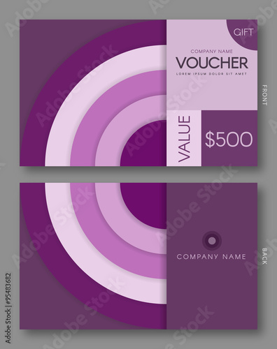 Modern Gift Voucher Template.