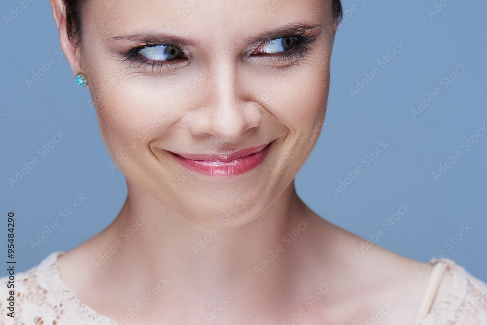 Emotional portrait of a beautiful fashion girl Emotional portrait of a beautiful fashion girl