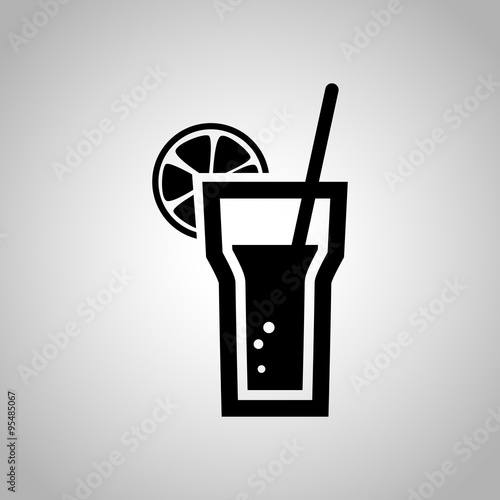 Glass of liquid icon