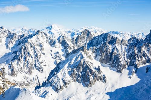 Mont Blanc and Chamonix, view from Aiguille du Midi © Gorilla
