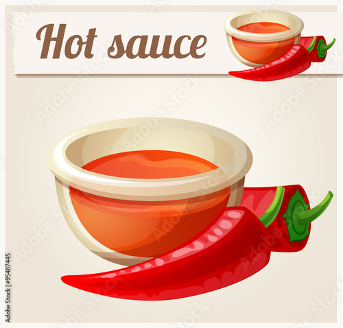 Hot sauce. Detailed Vector Icon