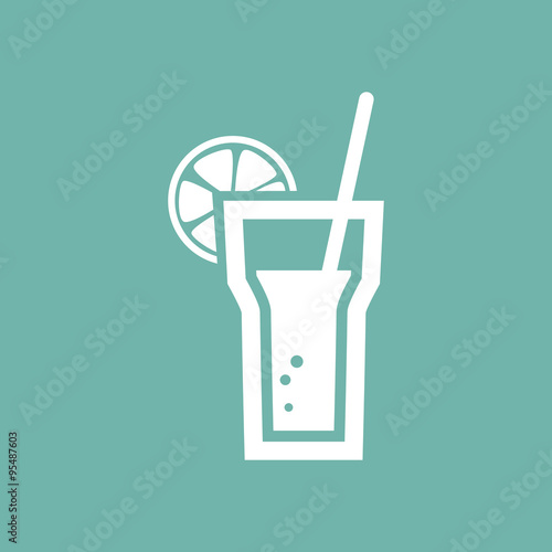 Glass of liquid icon