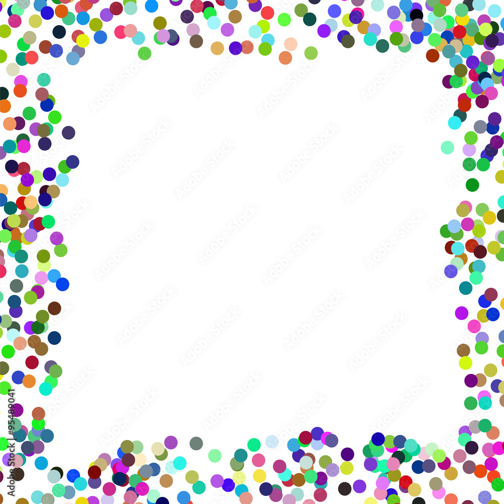Colorful Confetti Frame Colorful Confetti Frame