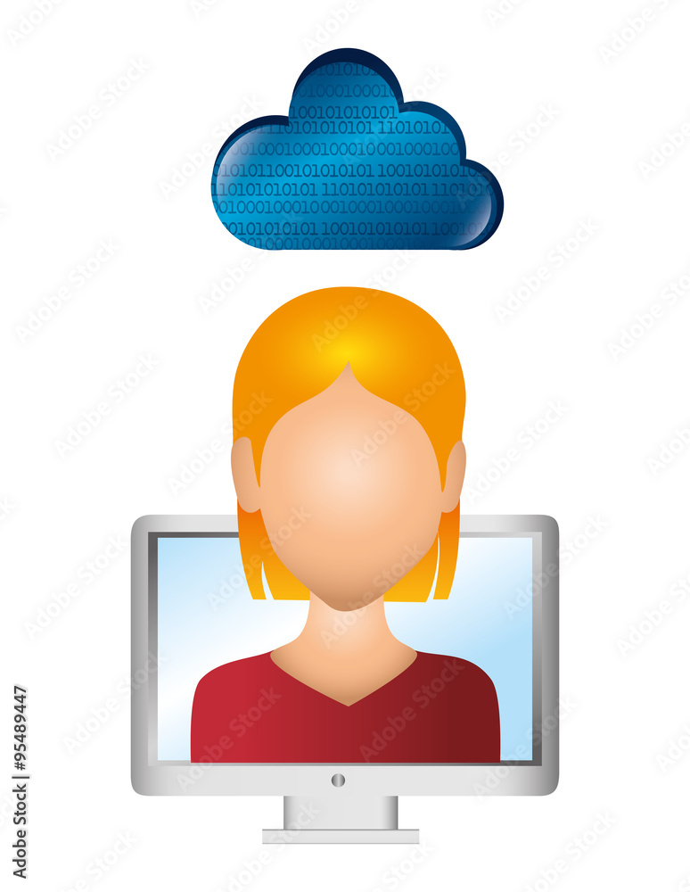 Cloud computing and hosting graphic design Cloud computing and hosting graphic design