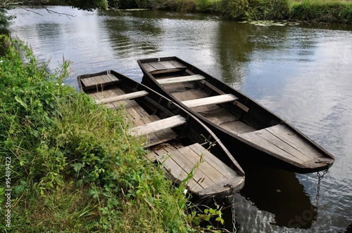 Obraz na plátně boat on a river