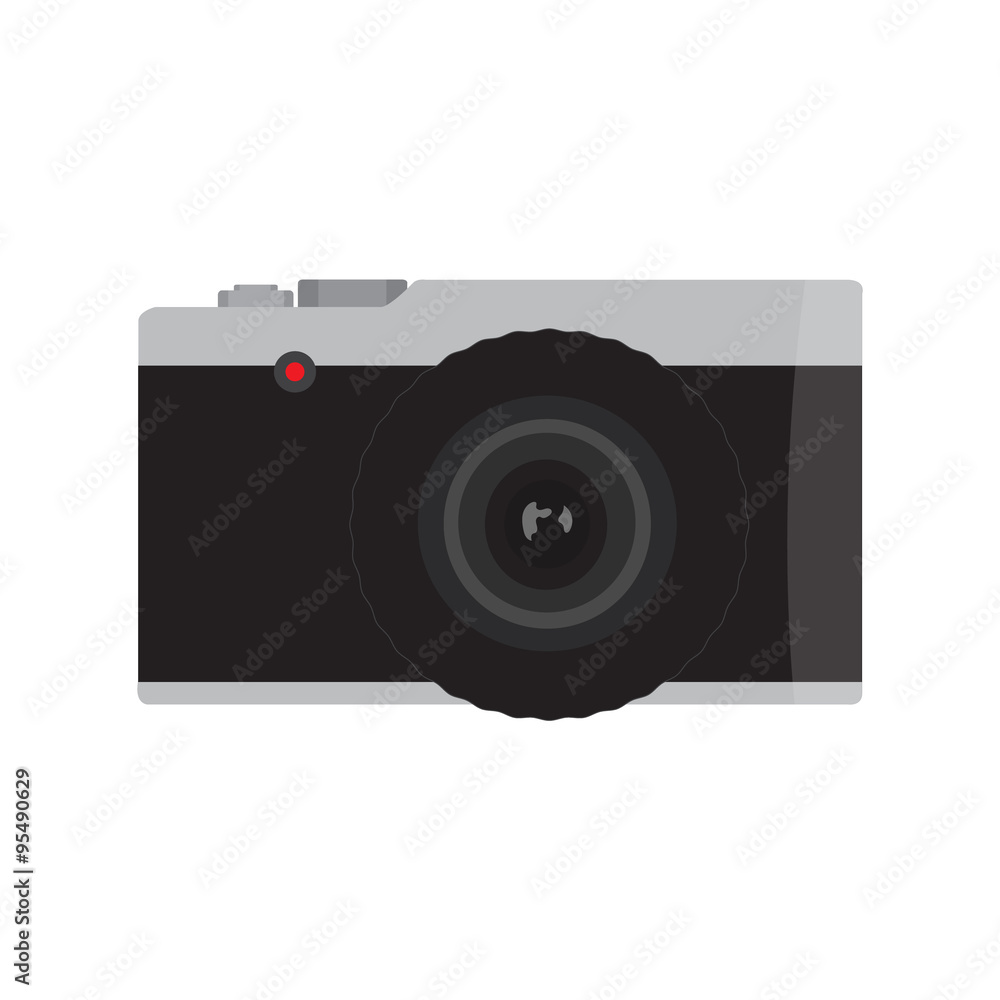 the camera image on a white background the camera image on a white background