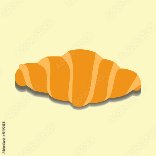 Image croissant from which falls the shadow