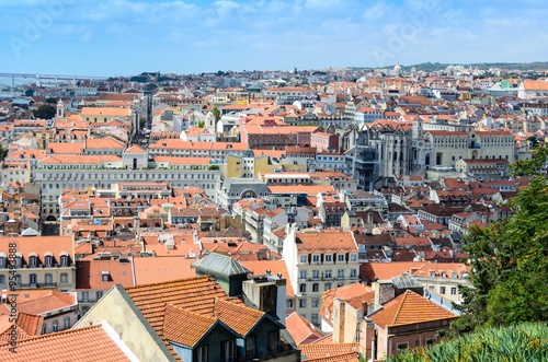 View of Lisbon from Sao Jorge Castle, Portugal, Europe