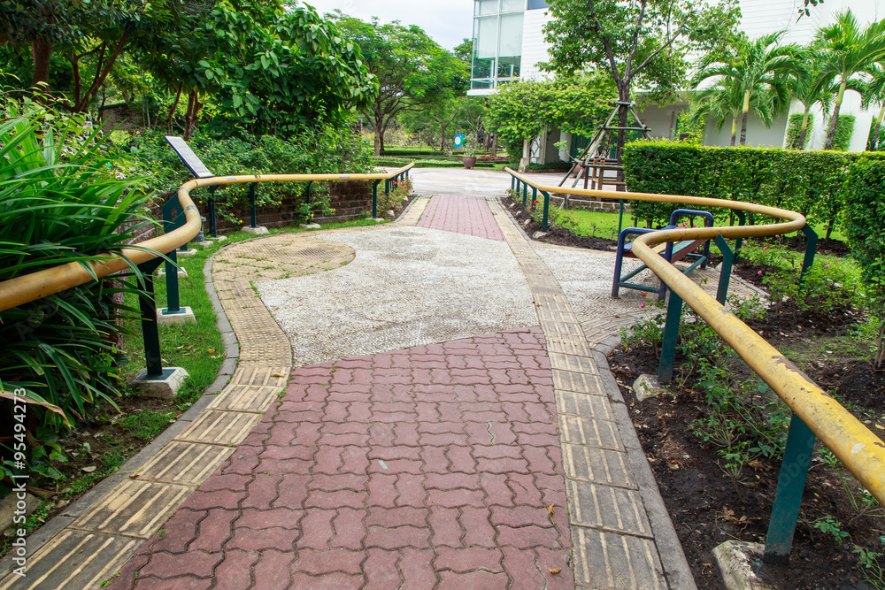walkway view, Botanical garden