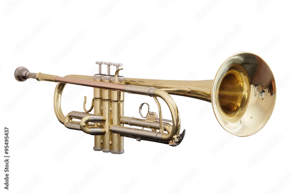 Obraz premium classical music wind instrument trumpet