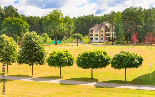 Fotografie The territory of the sanatorium. Druskininkai, Lithuania