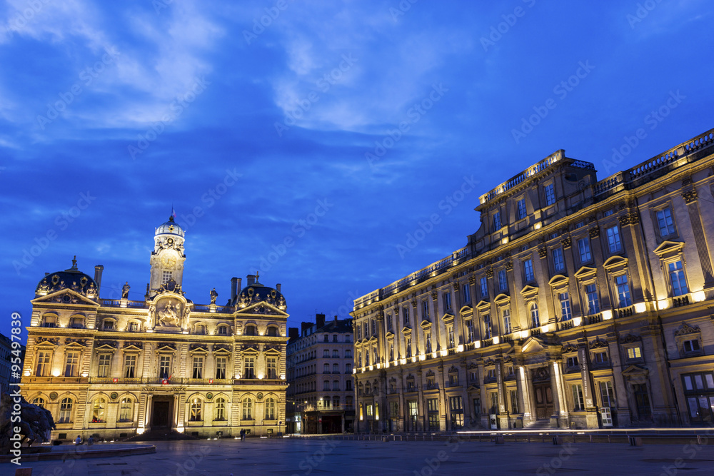 Place des Terreaux in Lyon, France