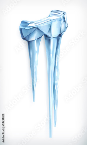 Icicles, vector icon