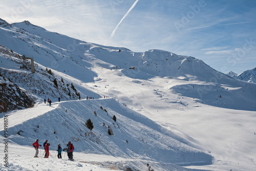 Swiss Alps in winter photo