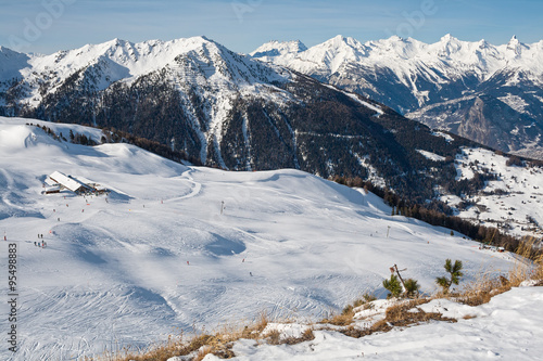 Swiss Alps in winter photo