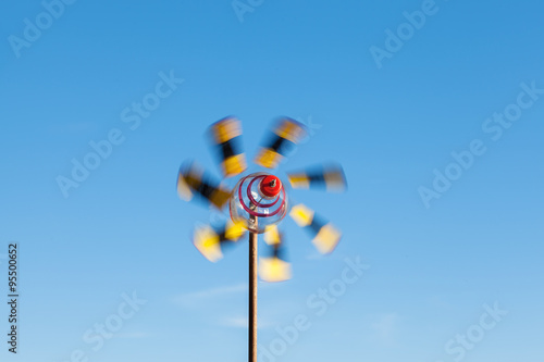 Windmill made out of PET bottle.