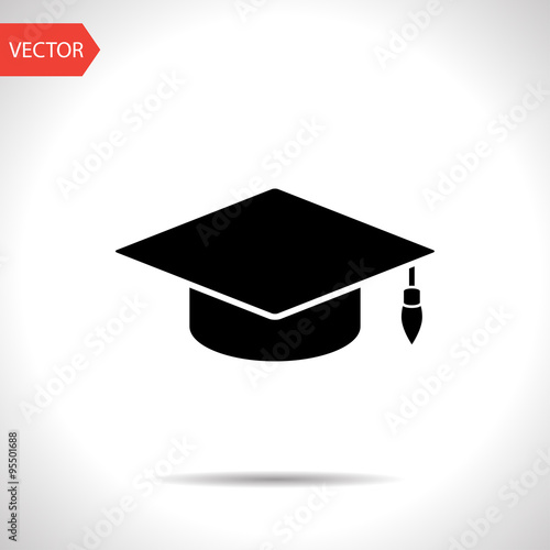 academic hat vector icon