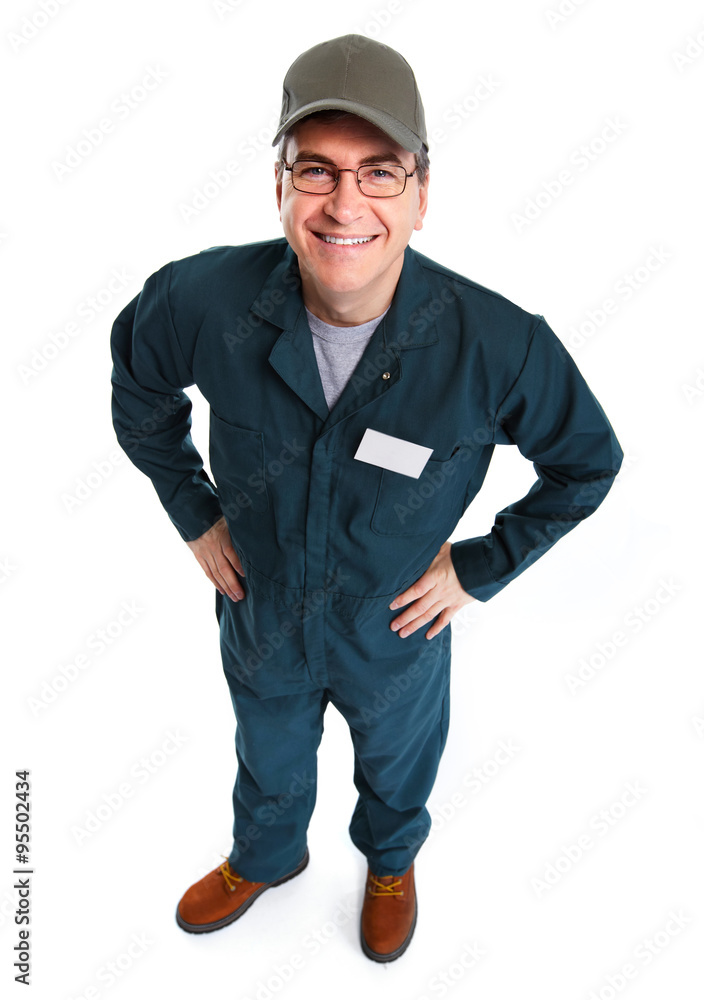 Smiling plumber man. Smiling plumber man.