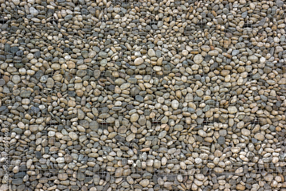 Backgrounds collection - Wall built of sea pebbles Backgrounds collection - Wall built of sea pebbles
