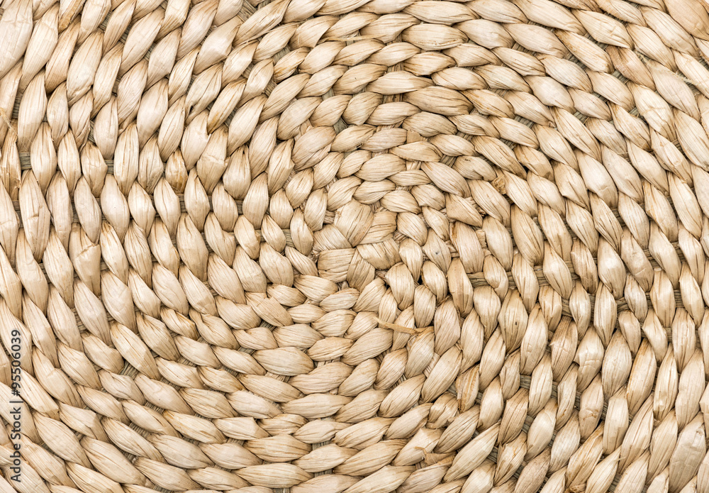 Wicker texture has made. circle